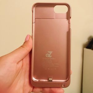 Rose Gold External Battery iPhone Case (iPhone7)